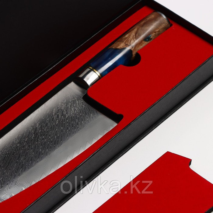 Нож-топорик Paladium, 19 см, дамасская сталь VG-10 - фото 9 - id-p113269144
