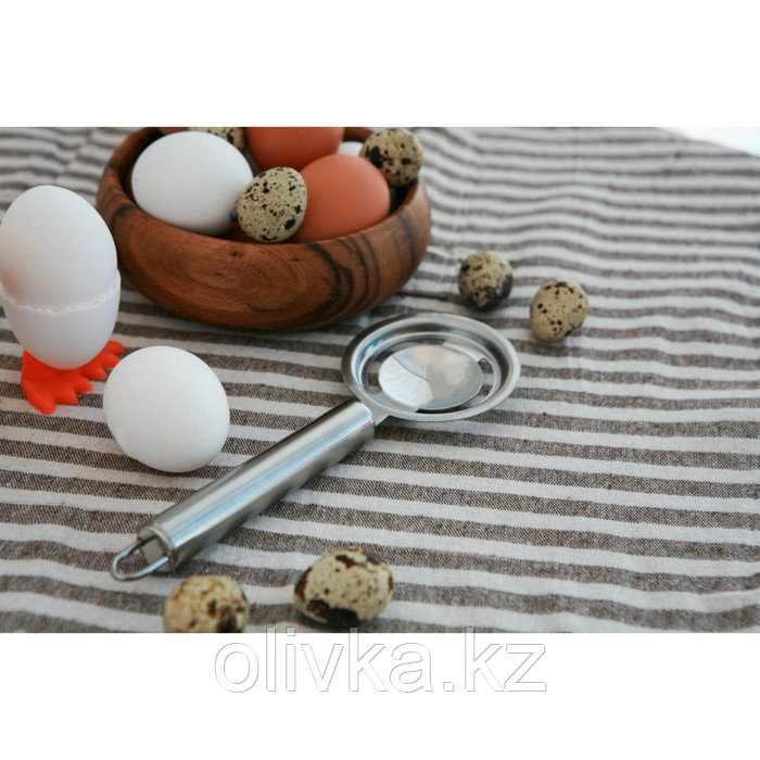 Сепаратор для яиц Доляна, нержавеющая сталь, цвет хромированный - фото 1 - id-p113263255