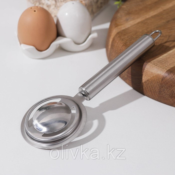 Сепаратор для яиц Доляна, нержавеющая сталь, цвет хромированный - фото 5 - id-p113263255