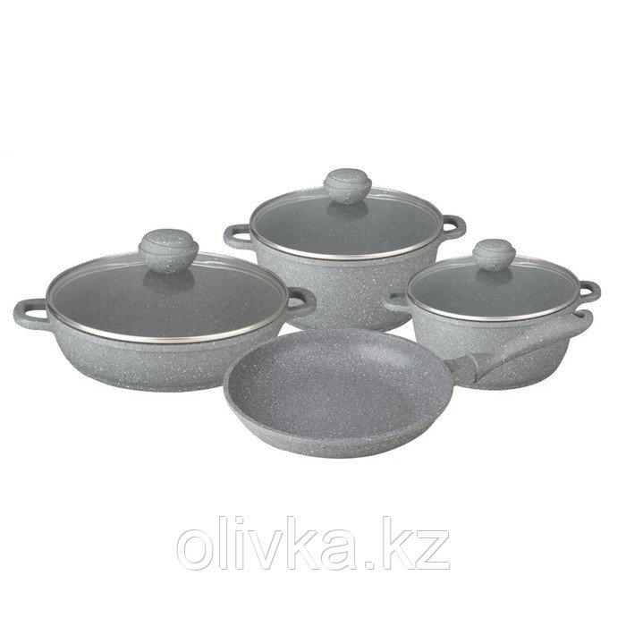 Набор посуды Bekker Silver Marble, 7 предметов - фото 1 - id-p113277188