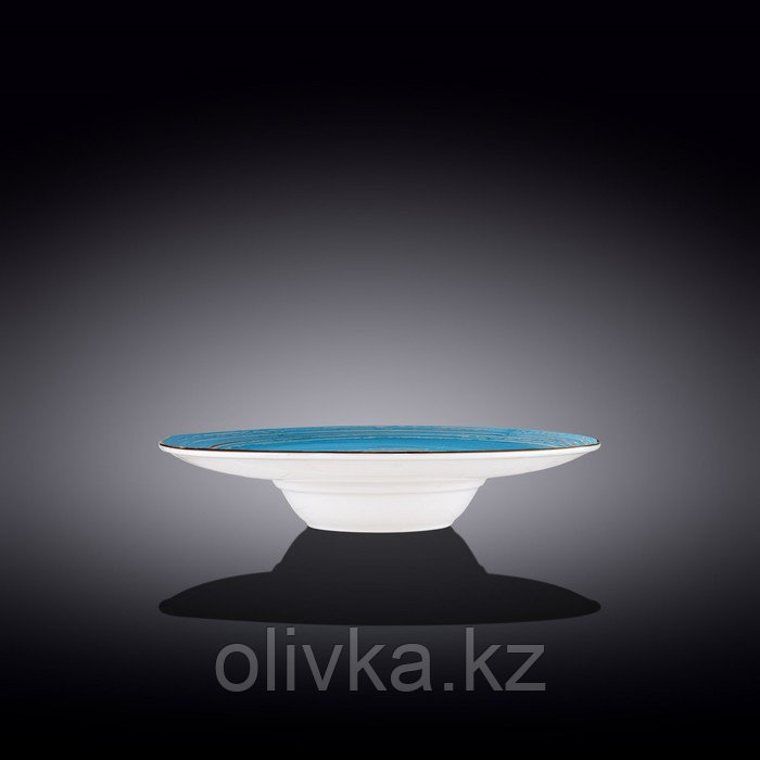 Тарелка глубокая Wilmax Spiral, d=24 см, 200 мл, цвет голубой - фото 2 - id-p113271079