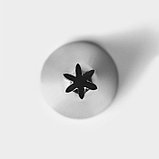 Насадка кондитерская «Закрытая звезда», d=3 см, выход 1,2 см, нержавеющая сталь, фото 4