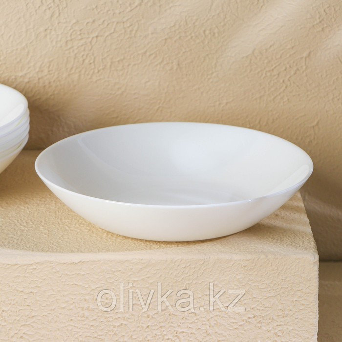 Набор суповых тарелок Luminarc DIWALI, 700 мл, d=20 см, стеклокерамика, 6 шт, цвет белый - фото 2 - id-p113273980
