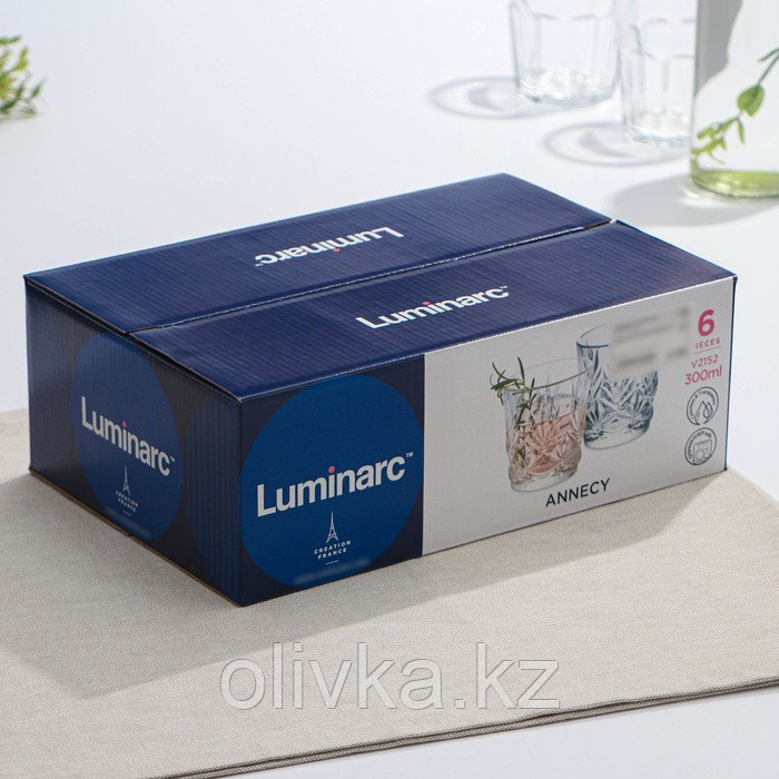 Набор стеклянных низких стаканов Luminarc ANNECY, 300 мл, 6 шт, цвет прозрачный - фото 5 - id-p113273983
