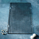 Решётка для глазирования и остывания кондитерских изделий KONFINETTA, 40×25×1,5 см, цвет чёрный, фото 7