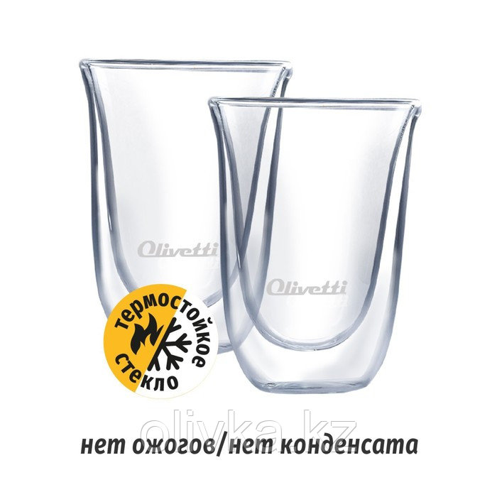 Набор стаканов с двойными стенками Olivetti DWG23, 2 шт, 300 мл - фото 3 - id-p113266620