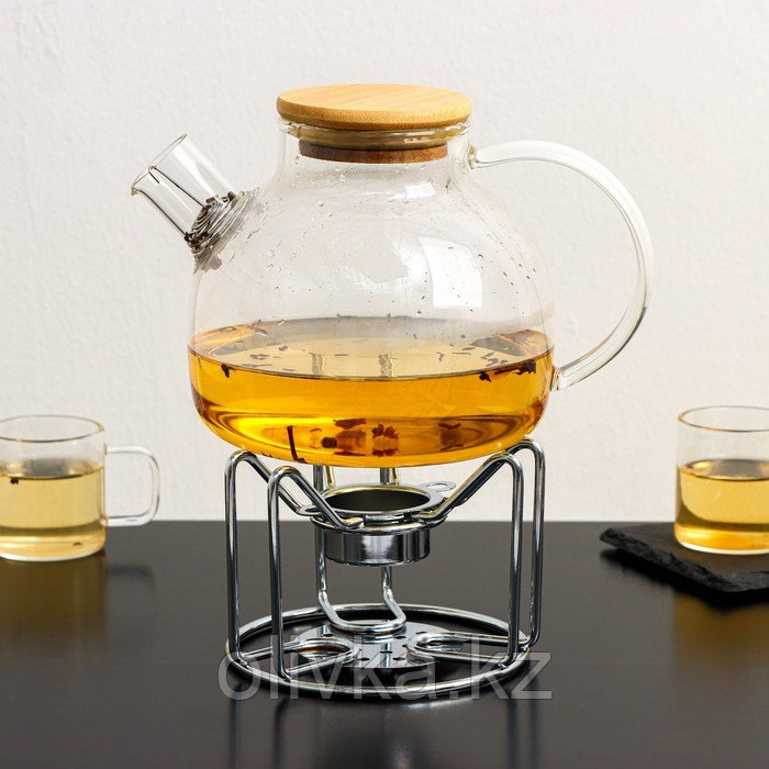 Подставка для чайника со свечкой Доляна «Романтика», 11,5×11,5×9 см - фото 1 - id-p113258168