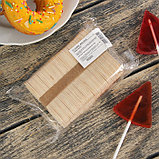 Набор деревянных палочек для мороженого, 7,5×1,1-1,5 см, 100 шт, фото 5