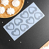 Силиконовый коврик для айсинга Доляна «Любовь», 8 ячеек, 24×11×0,3 см, цвет прозрачный, фото 3