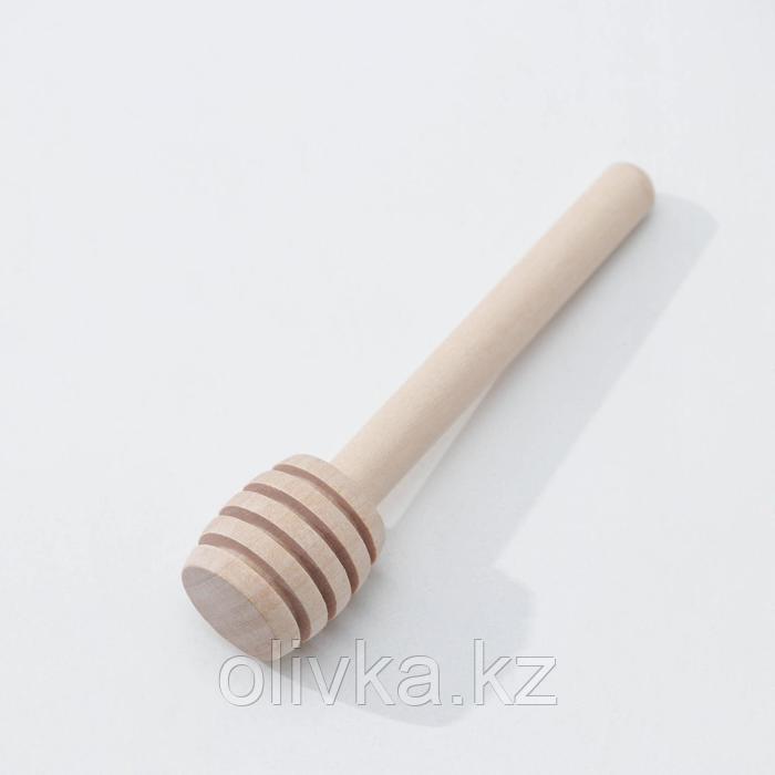 Ёмкость стеклянная для мёда и варенья с деревянной ложкой Доляна «Парфе», 250 мл, 7×14 см - фото 3 - id-p113252952