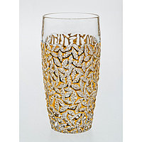 Набор стаканов для воды Nicolette, декор золотой мрамор, 6 шт., 430 мл