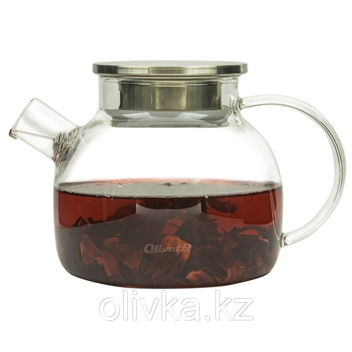 Заварочный чайник Olivetti GTK097, 900 мл, фильтр-пружинка, термостойкое стекло - фото 1 - id-p113268242
