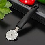 Нож для пиццы Доляна «Чили», 18,5 см, цвет чёрный, фото 2