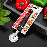 Нож для пиццы Доляна «Чили», 18,5 см, цвет чёрный, фото 4