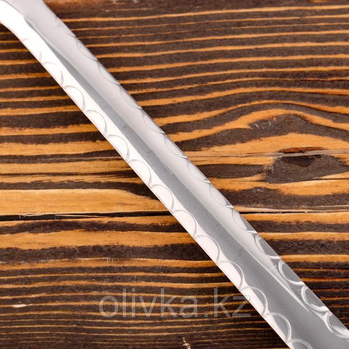 Поварешка для казана узбекская 42см, диаметр 12см с деревянной ручкой - фото 3 - id-p113258185