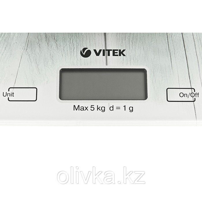 Весы кухонные Vitek VT-2424, электронные, до 5 кг, рисунок "Кружки" - фото 2 - id-p113267437