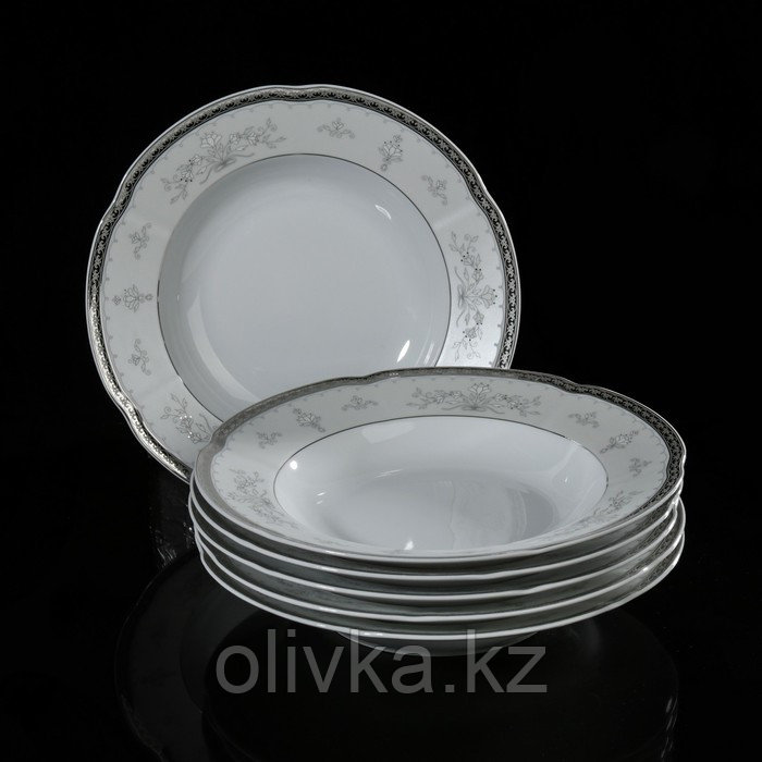 Набор тарелок суповых, 22,5 см, 6 шт - фото 1 - id-p113245668