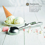 Ложка для мороженого Доляна, 22 см, 50 мл, цвет хромированный, фото 5