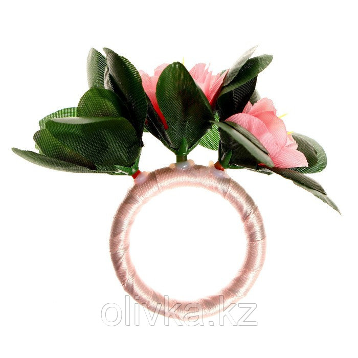 Кольцо для салфеток «Розалия», цвет розовый - фото 2 - id-p113265831