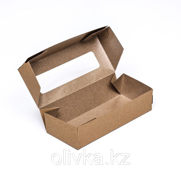 Коробка складная, крафт, 17 х 7 х 4 см, 0,5 л - фото 4 - id-p113278938