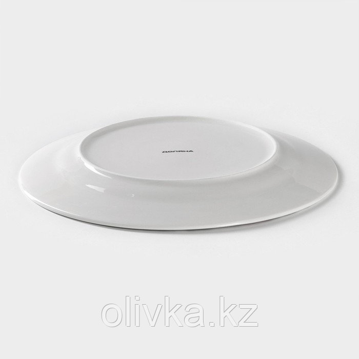 Тарелка фарфоровая обеденная Доляна «Зайка», d=25,5 см, цвет белый - фото 3 - id-p113258187