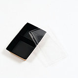 Салатник двухсекционный, черный, 20 х 12 х 5,5 см, 0,8 л, фото 5