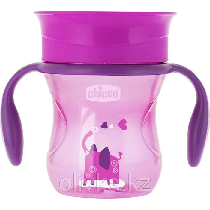 Чашка-поильник Chicco Perfect Cup, 200 мл, от 12 месяцев, цвет розовый - фото 1 - id-p113256556