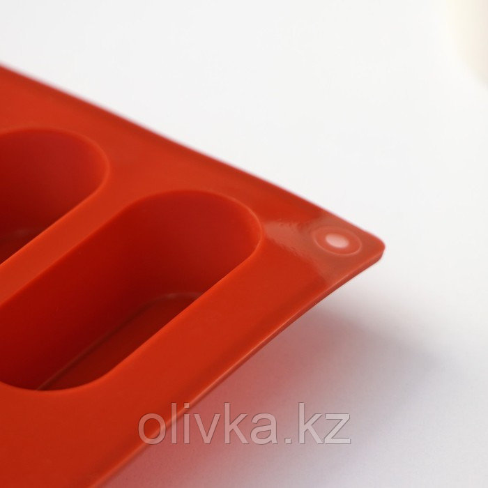 Форма силиконовая для выпечки Доляна «Сладости.Эклер», 29×17×2 см (5,8×2,3×2 см), 20 ячеек, цвет шоколадный - фото 5 - id-p113274904
