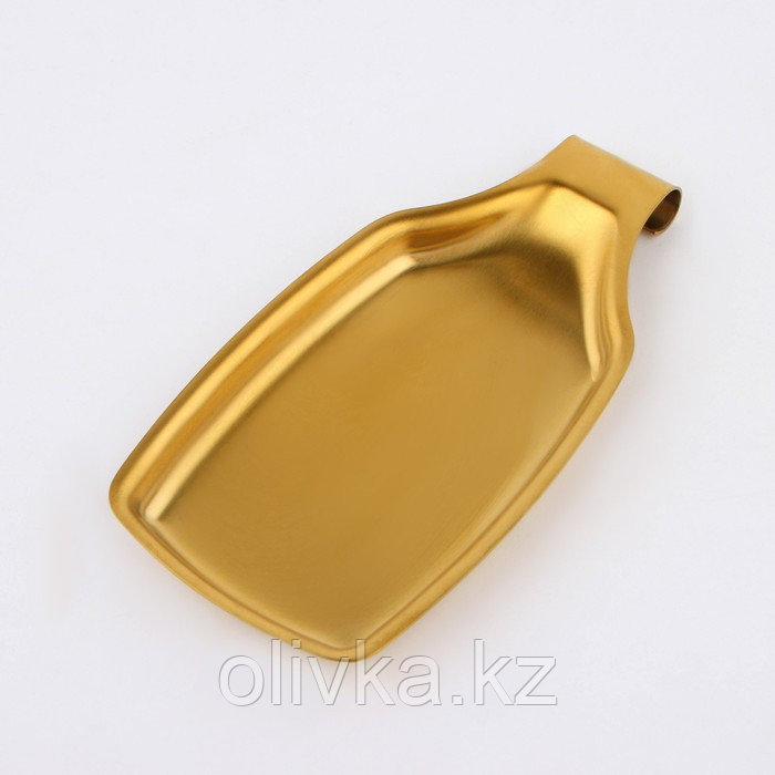 Подставка из нержавеющей стали для кухонных принадлежностей, 20,5×11×2, цвет золотой - фото 3 - id-p113270151