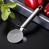 Нож для теста и пиццы Доляна «Металлик», 19,5 см, цвет серебряный, фото 2