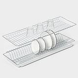 Комплект посудосушителей с поддоном для шкафа 80 см, 76,5×25,6 см, цинк, фото 5