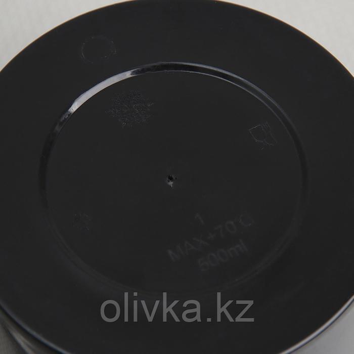 Контейнер одноразовый «Супница», 500 мл, 11,2 см, цвет чёрный - фото 3 - id-p113258201