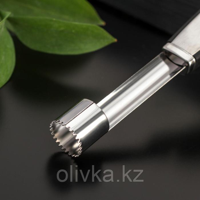 Нож для сердцевины Доляна Blade, 21 см, ручка soft-touch, цвет чёрный - фото 2 - id-p113245701
