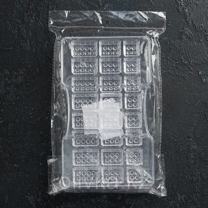 Форма для шоколада и конфет «Лего», 24 ячейки, 20×12×2,5 см, глубина 1,5 см - фото 4 - id-p113264113