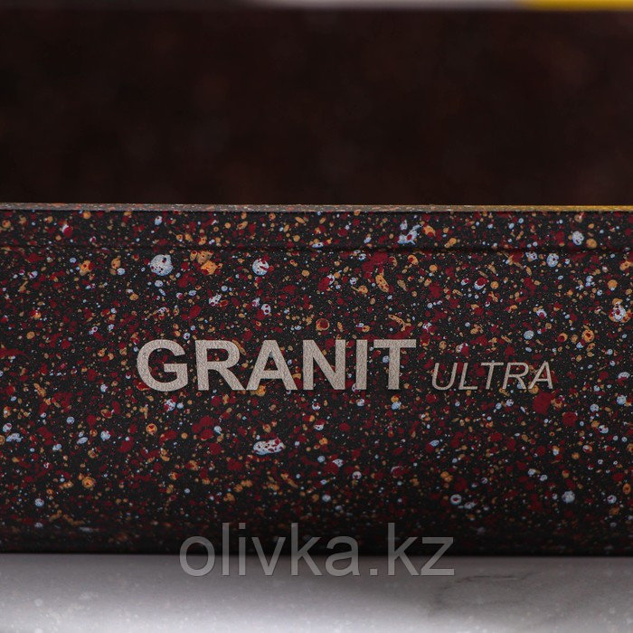 Противень Granit Ultra, 36,5×26×5,5 см, антипригарное покрытие, цвет бордовый - фото 5 - id-p113256588
