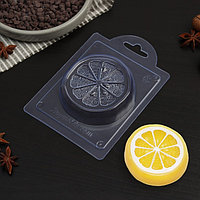 Форма для шоколада и конфет пластиковая «Долька лимона», 4×4×1 см, цвет прозрачный