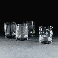 Набор стеклянных стаканов «Лаунж клаб», 4 шт, 300 мл