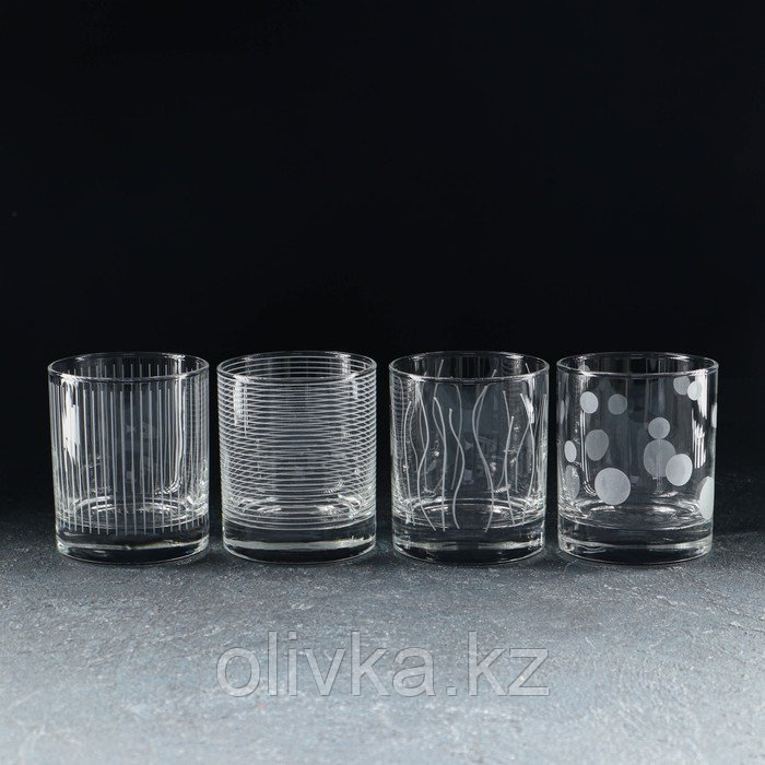 Набор стеклянных стаканов «Лаунж клаб», 4 шт, 300 мл - фото 2 - id-p113272152