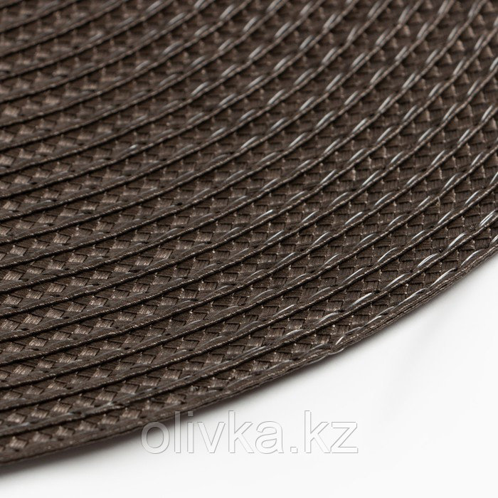 Салфетка сервировочная Доляна "Классика", цвет коричневый, d 38 см - фото 3 - id-p113253806