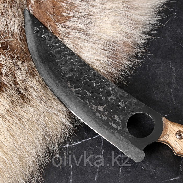 Сербский обвалочный нож "Охотник", сталь - 45, рукоять - ясень, лезвие - 20 см - фото 3 - id-p113273105
