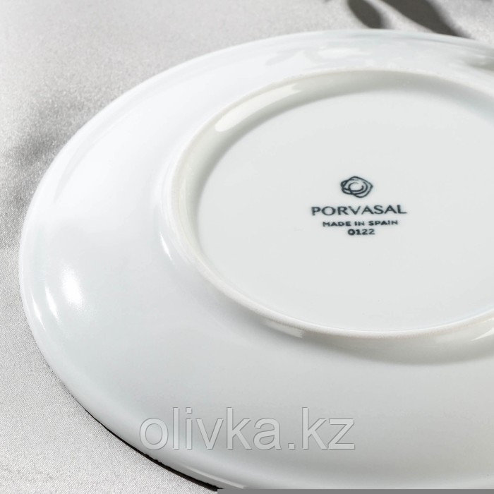 Тарелка фарфоровая плоская LUNAR, d=20 см, цвет серый - фото 4 - id-p113265881