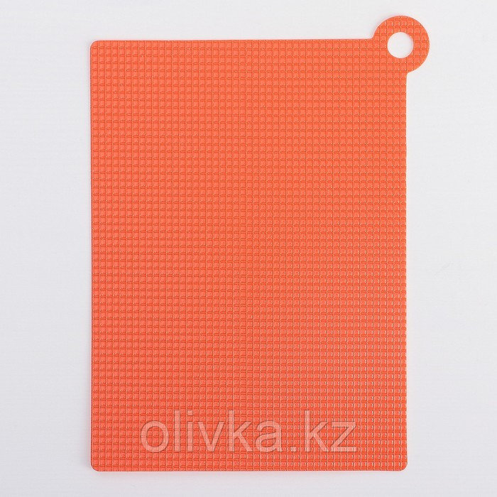 Доска разделочная пластиковая противоскользящая гибкая Доляна, 26×19 см, цвет МИКС - фото 2 - id-p113243872