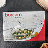 Набор форм из жаропрочного стекла для запекания Borcam, 3 предмета: 1,5 л, 2,3 л, 3,2 л, фото 4