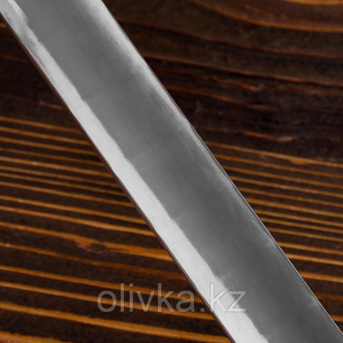 Шумовка для казана узбекская 58см, диаметр 16см, с деревянной ручкой - фото 7 - id-p113258252