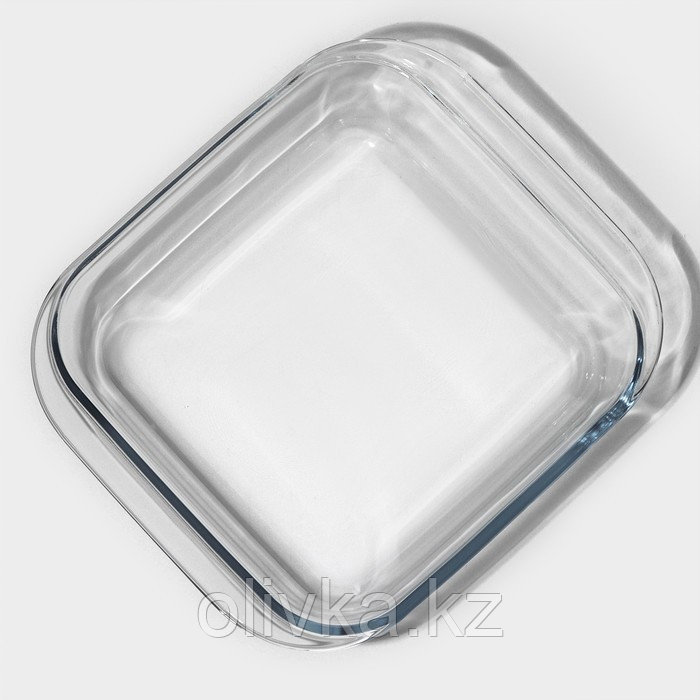 Форма из жаропрочного стекла для запекания квадратная Доляна «Лазанья», 1,1 л, верх 17,5×17,5 см, низ - фото 3 - id-p113259002