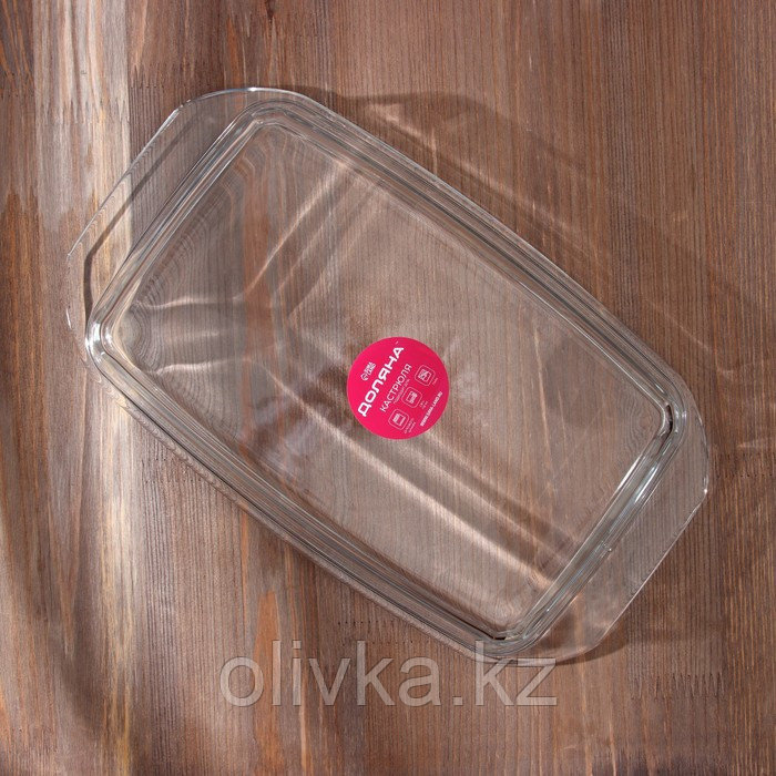 Кастрюля из жаропрочного стекла для запекания Доляна «Утятница», 2,9 л, 24,5×20,5×13,5 см, с крышкой - фото 6 - id-p113259003