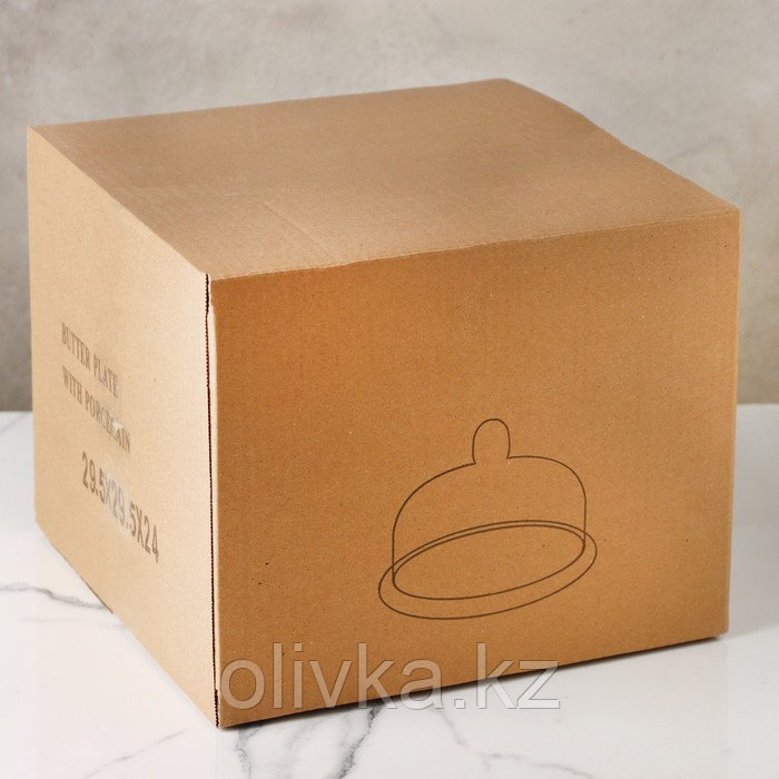 Блюдо керамическое с крышкой-клош для десертов Valencia, 31×28×19 см, цвет белый - фото 6 - id-p113250323