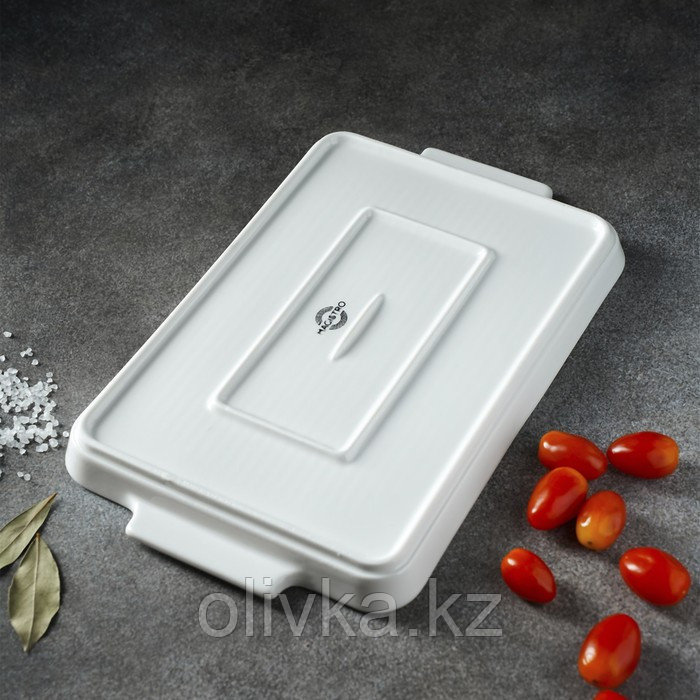 Блюдо для запекания прямоугольное Magistro «Бланш», 30×19 см, цвет белый - фото 5 - id-p113259015