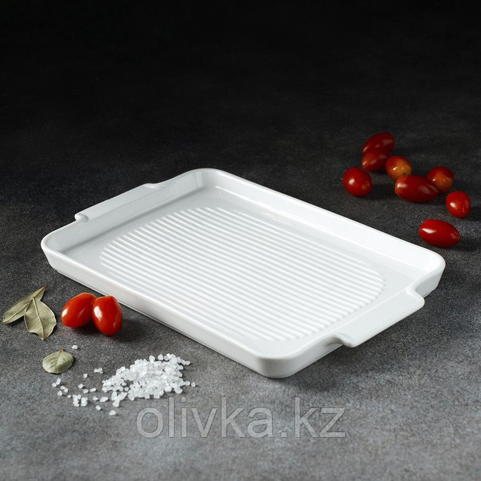 Блюдо для запекания прямоугольное Magistro «Бланш», 30×19 см, цвет белый - фото 7 - id-p113259015