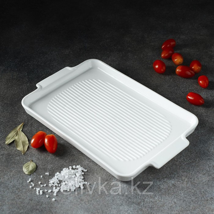 Блюдо для запекания прямоугольное Magistro «Бланш», 30×19 см, цвет белый - фото 8 - id-p113259015